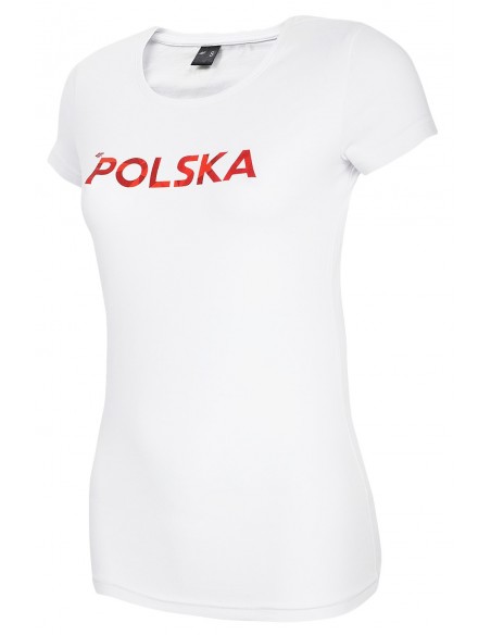 Koszulka kibica damska POLSKA 4F D4L20 TSD500 10S
