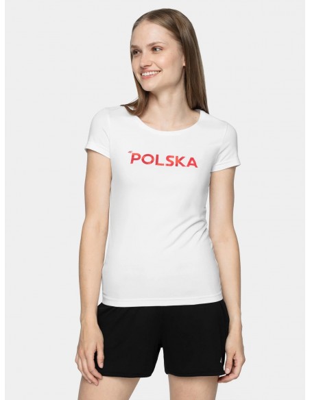 Koszulka kibica damska POLSKA 4F D4L20 TSD500 10S