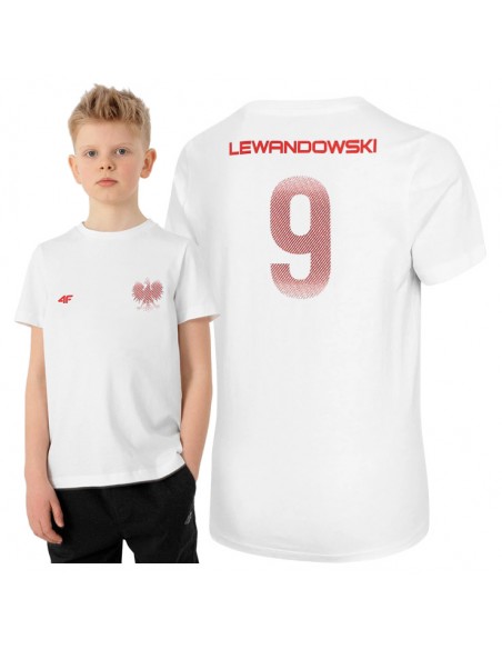 Koszulka kibicowska dziecięca LEWANDOWSKI 4F RJL21 JTSM950