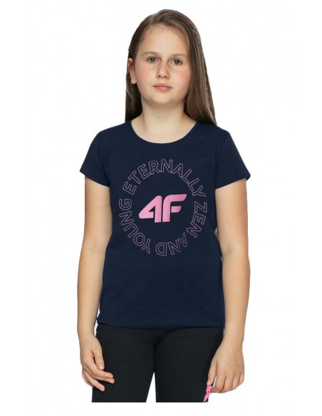 Koszulka dziewczęca 4F HJZ21 JTSD002B 30S