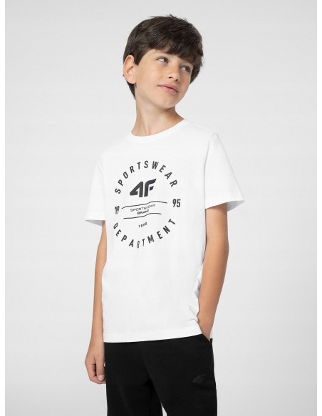Tshirt dziecięcy koszulka bawełniana 4F 4FJSS23TTSHM294 10S