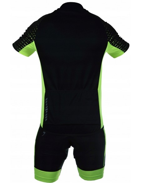 Koszulka rowerowa STANTEKS SR0030 czarno-zielona