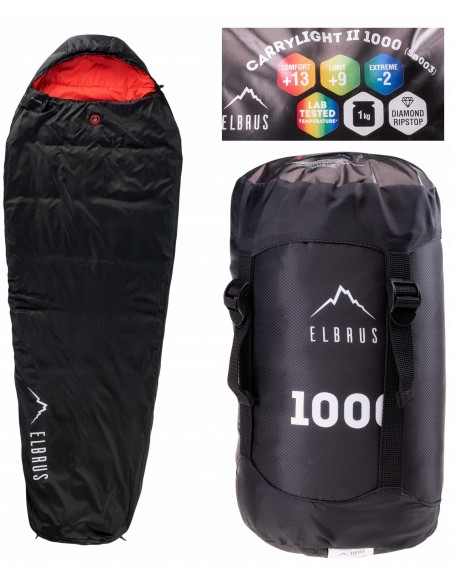 Śpiwór Elbrus mumia -2 +13 CARRYLIGHT II 1000