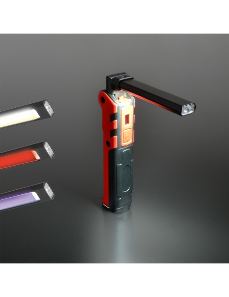 LATARKA warsztatowa LED VIDEX VLF-M044UV akumulatorowa MAGNES USB-C 400Lm