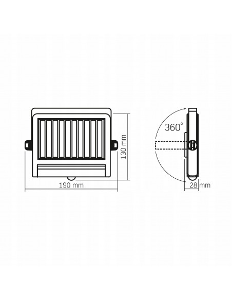 LAMPA solarna z CZUJNIKIEM RUCHU ZMIERZCHU naświetlacz LED VIDEX 2Ah 600lm