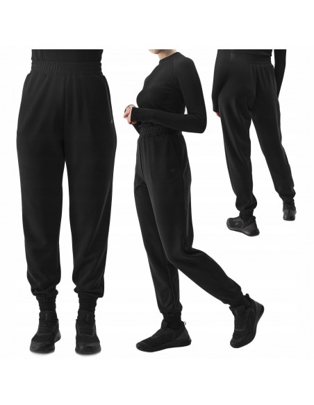 Spodnie damskie dresowe joggery 4F 4FWSS24TTROF642 20S