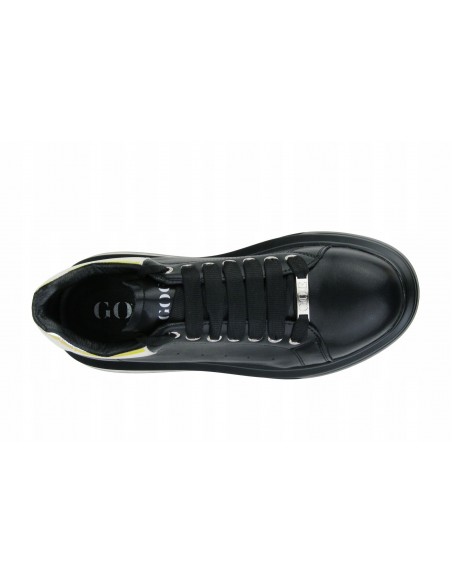 Buty damskie sportowe sneakersy skórzane GOE NN2N4030 BLACK