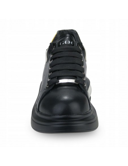 Buty damskie sportowe sneakersy skórzane GOE NN2N4030 BLACK