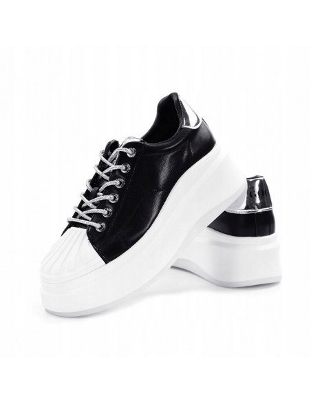 Buty damskie sportowe sneakersy skórzane GOE NN2N4034