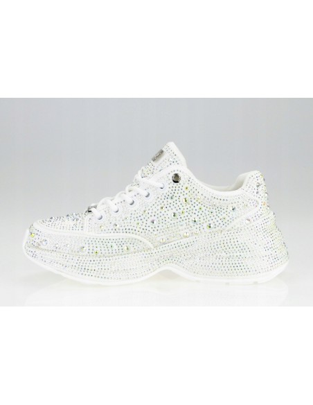 Buty damskie sportowe sneakersy z cyrkoniami GOE JJ2N4060