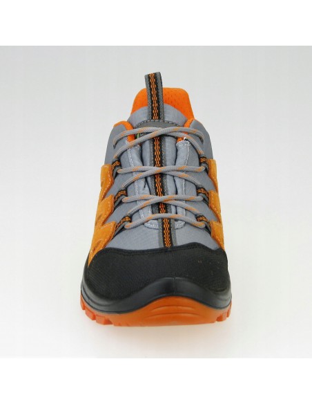 Buty damskie dziecięce skórzane trekkingowe GARSPORT ONE TEX LOW CHILD grey/orange