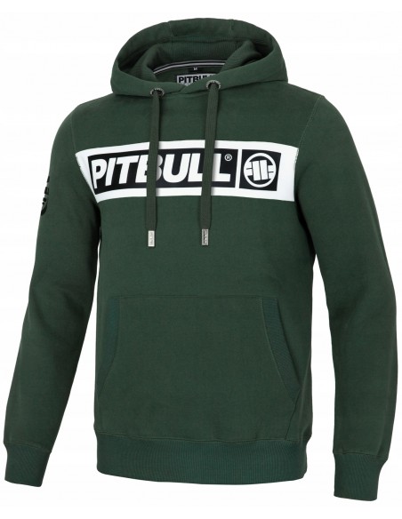 Bluza męska z kapturem PIT BULL SHERWOOD green