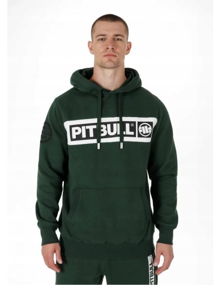 Bluza męska z kapturem PIT BULL SHERWOOD green