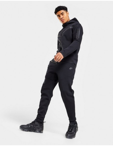 Spodnie męskie dresowe termoaktywne NIKE TECH FLEECE CU4495-010 czarne