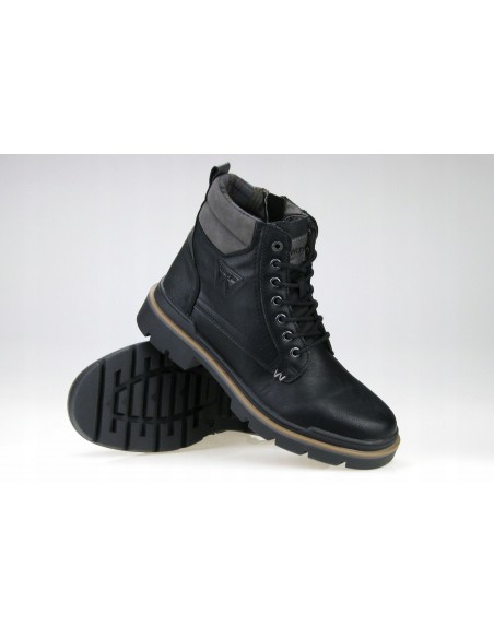 Buty męskie trzewiki wysokie WRANGLER NEVADA black