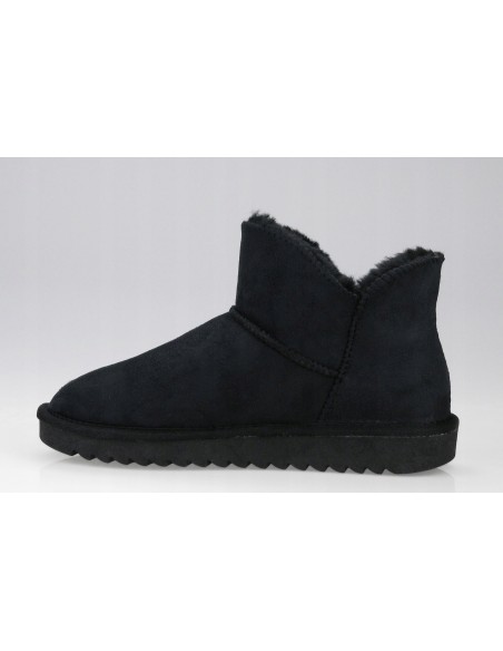 Buty damskie zimowe botki z futerkiem WRANGLER ELSA black