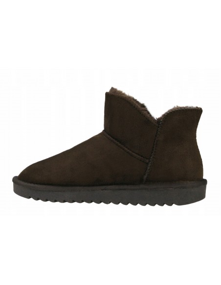 Buty damskie zimowe botki z futerkiem WRANGLER ELSA chestnut