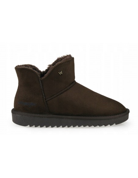 Buty damskie zimowe botki z futerkiem WRANGLER ELSA chestnut