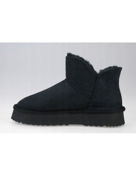 Buty damskie zimowe botki z futerkiem WRANGLER ELSA PLATFORM black