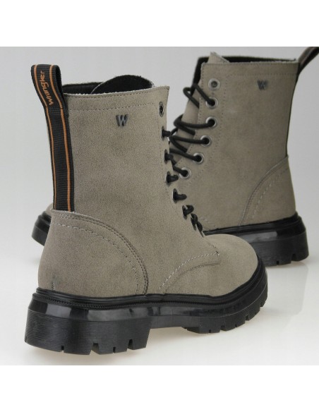 Buty damskie zimowe botki trapery WRANGLER DAKOTA gray