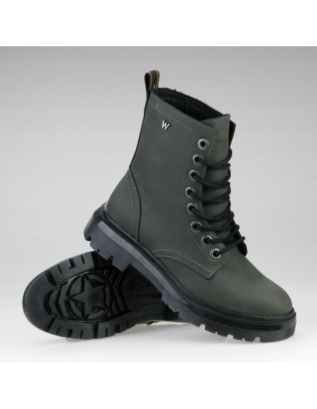 Buty damskie zimowe botki trapery WRANGLER DAKOTA pewter