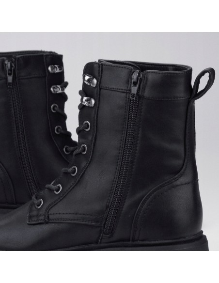 Buty damskie zimowe botki trapery WRANGLER LOUISA triple black