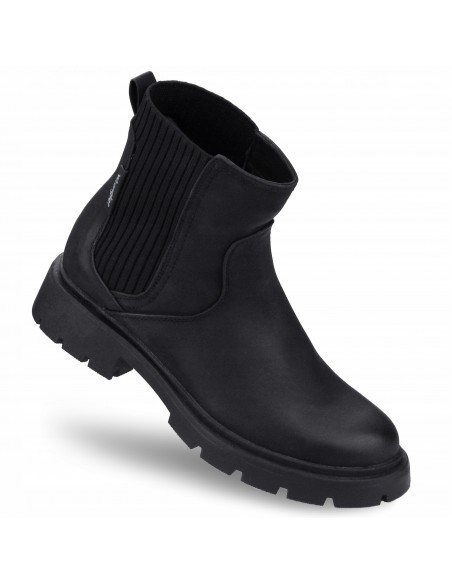 Buty damskie botki sztyblety WRANGLER JOSIE high triple black