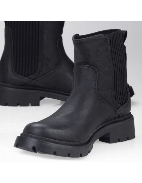 Buty damskie botki sztyblety WRANGLER JOSIE high triple black