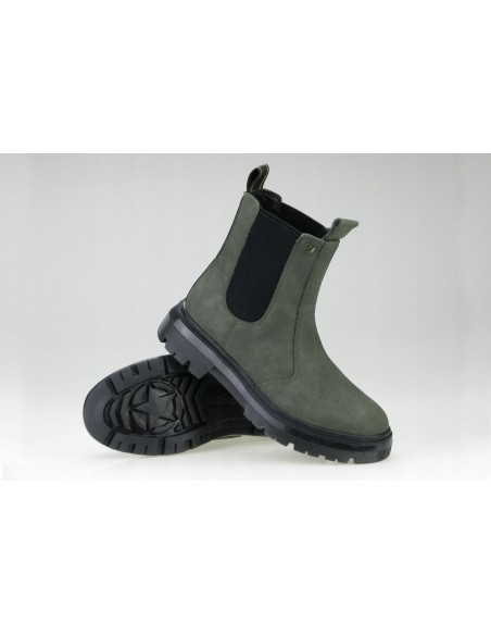 Buty damskie botki sztyblety WRANGLER HADLEY olive