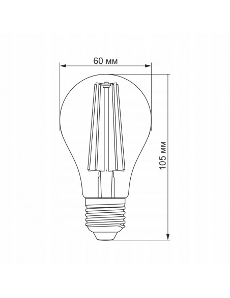 Żarówka do roślin VIDEX GROW VLE-A60FF-08271 E27 8W 1200K