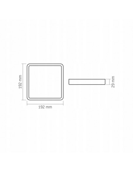 Plafon lampa oprawa oświetleniowa VIDEX VLE-DLSS-184 18W biała 4000K