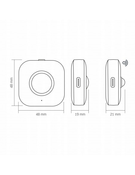 Lampki bezprzewodowe schodowe z czujnikiem ruchu LED VIDEX VL-NL075-21 150Lm