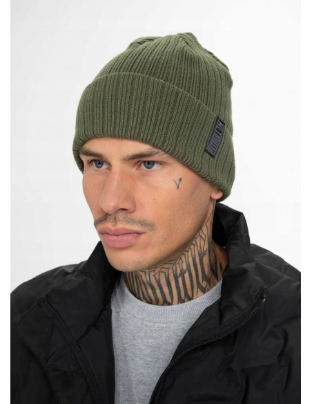 Czapka zimowa PIT BULL BEANIE SILVAS TM olive