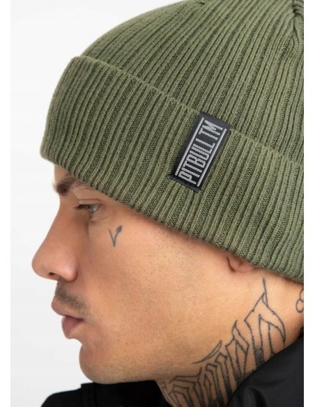 Czapka zimowa PIT BULL BEANIE SILVAS TM olive