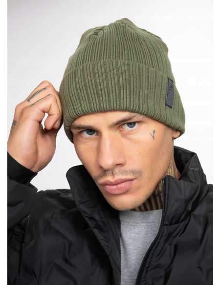 Czapka zimowa PIT BULL BEANIE SILVAS TM olive