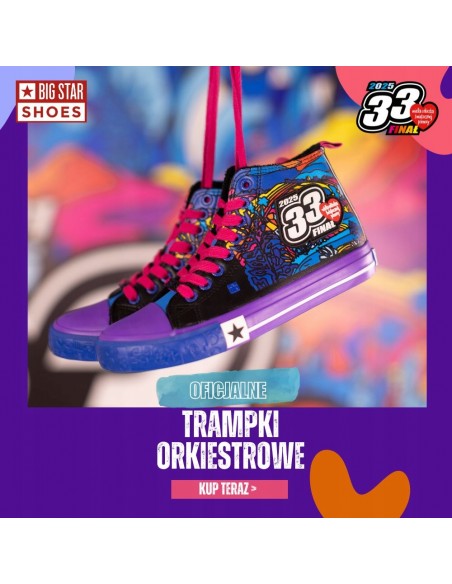 Trampki 33 WOŚP BIG STAR oficjalna EDYCJA LIMITOWANA ocieplane wysokie RR274A650