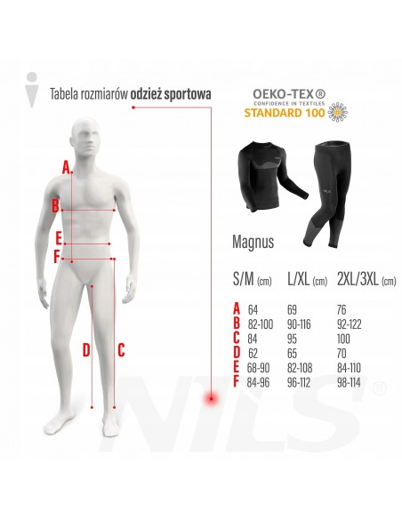 Bielizna męska termoaktywna komplet NILS BTZ0464
