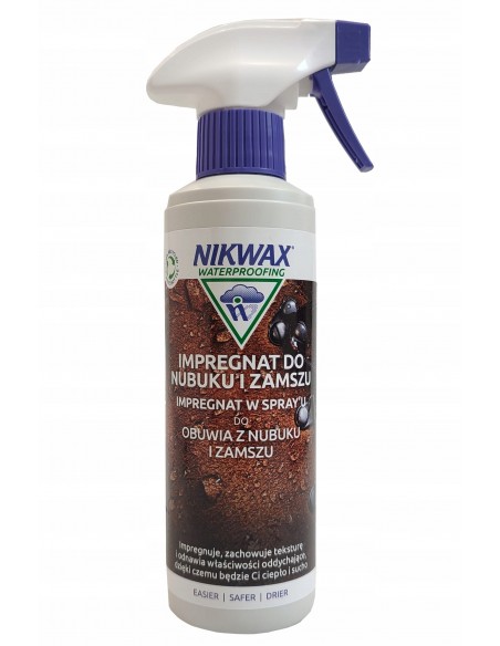 NIKWAX zestaw FOOTWEAR GEL spray/NUBUCK impregnacja i czyszczenie z nubuku i zamszu 300m