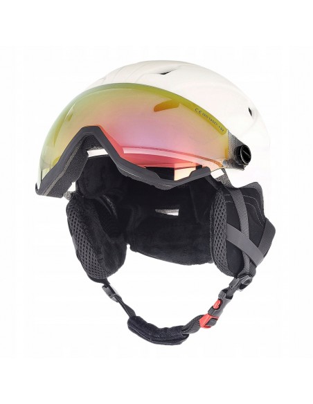 Kask narciarski snowboardowy z szybą 4F 4FWAW24AHELU090 11S