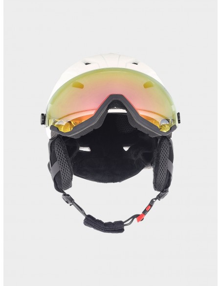 Kask narciarski snowboardowy z szybą 4F 4FWAW24AHELU090 11S