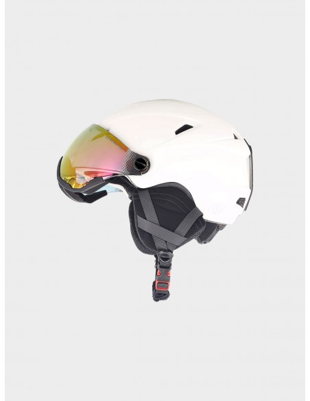 Kask narciarski snowboardowy z szybą 4F 4FWAW24AHELU090 11S