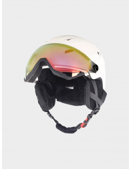 Kask narciarski snowboardowy z szybą 4F 4FWAW24AHELU090 11S