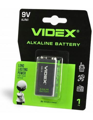 Bateria alkaliczna mocna VIDEX 9V...