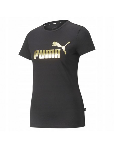 Koszulka damska bawełniana PUMA ESS+ METALLIC logo 848303 01