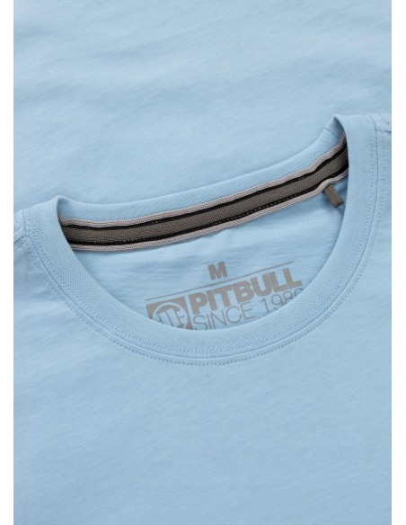 Koszulka męska z krótkim rękawem PIT BULL SMALL LOGO light blue