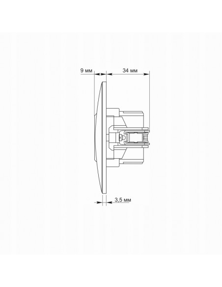 Gniazdo z mocną ładowarką USB A+C ładowarka w gnieździe VIDEX czarne PD20W