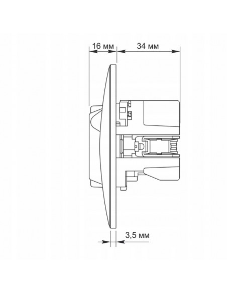 Gniazdo elektryczne z ładowarką USB A+C ładowarka VIDEX gniazdko białe