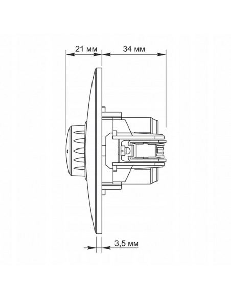 Ściemniacz OBROTOWY 15-600W z ramką REGULATOR oświetlenia VIDEX czarny