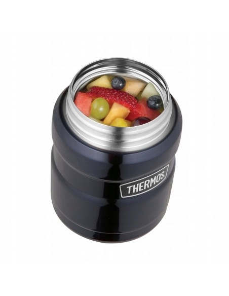 Termos na jedzenie THERMOS stalowy z łyżką i kubkiem max 14h 470ml 173021
