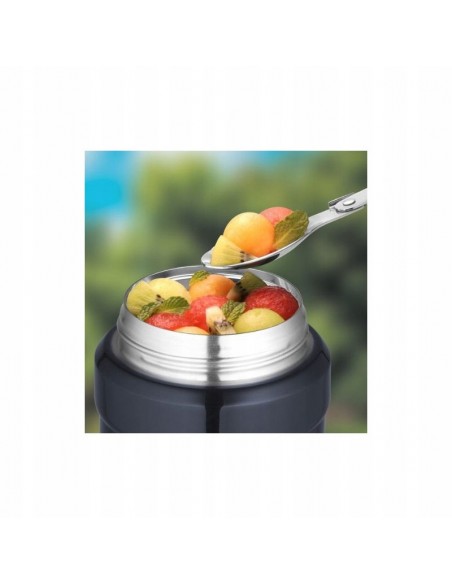 Termos na jedzenie THERMOS stalowy z łyżką i kubkiem max 14h 470ml 173021